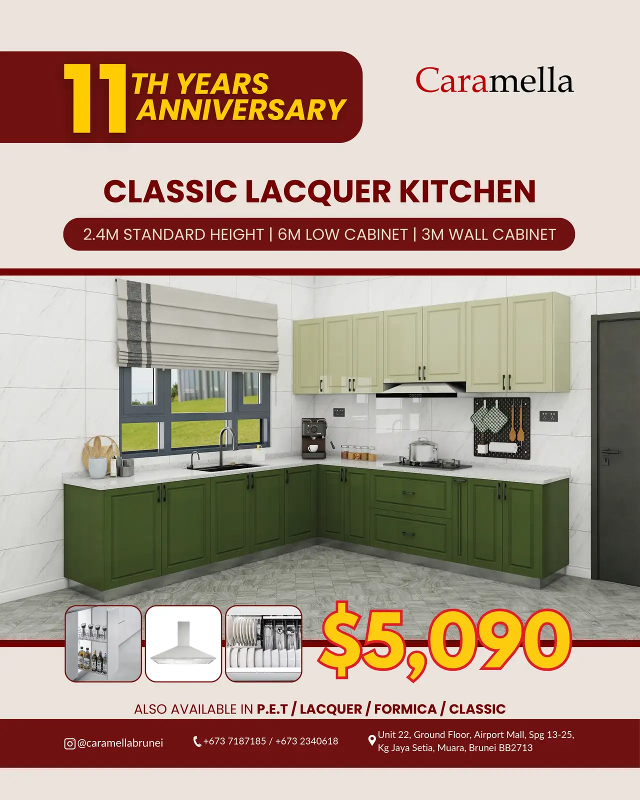 Classic Lacquer Kitchen - $3,590